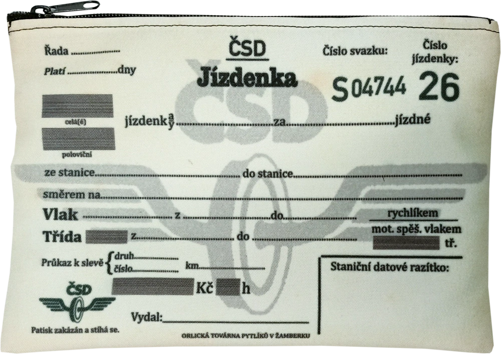 ŠÍBR - Jízdenka ČSD