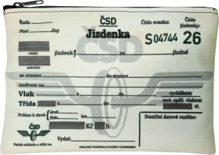 ŠÍBR - Jízdenka ČSD